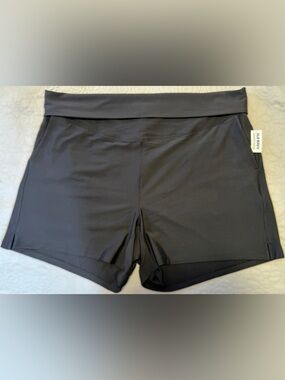 Old Navy Maternity Powersoft Shorts XXL Black NWT High Rise Active
